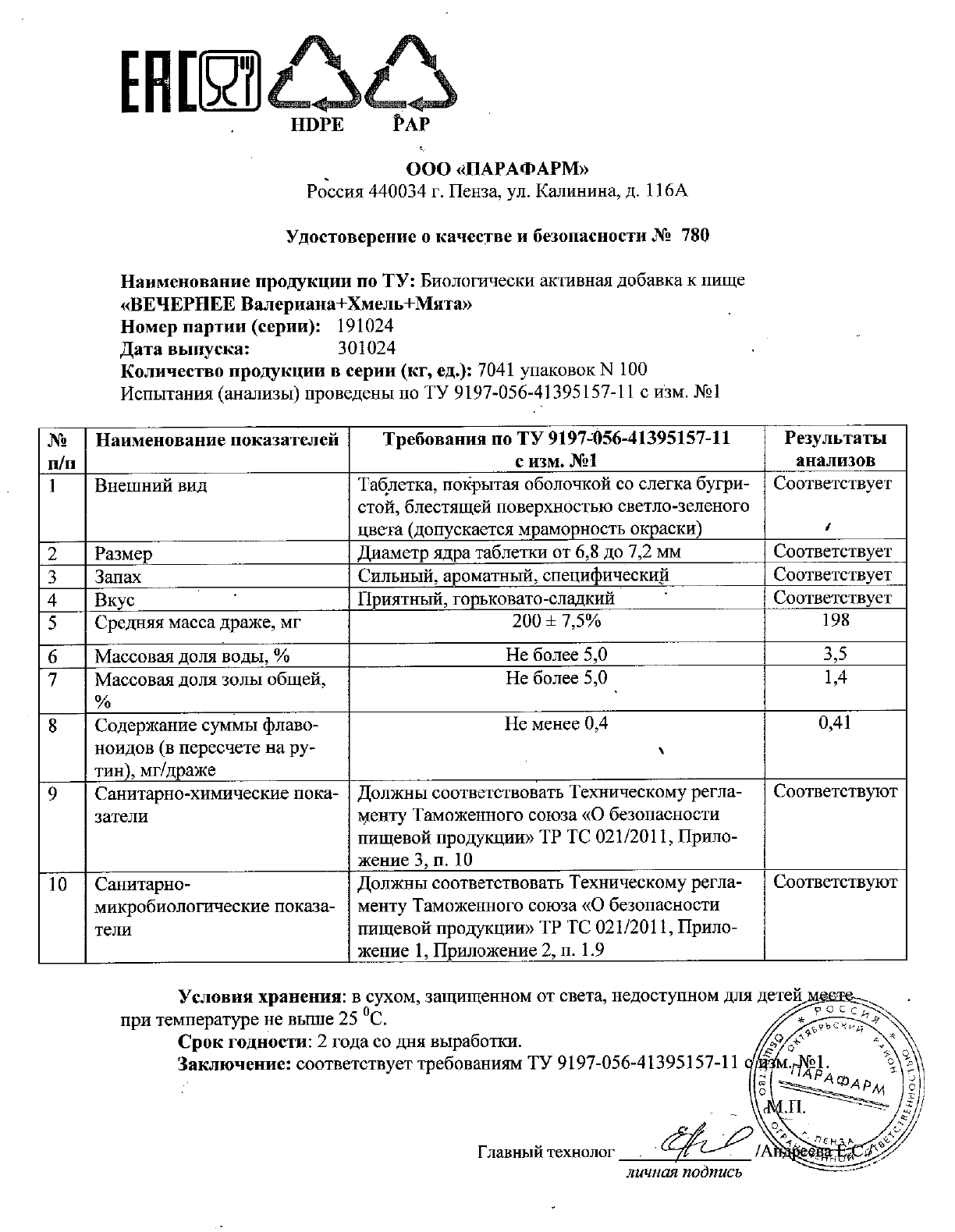 Паспорт №102024